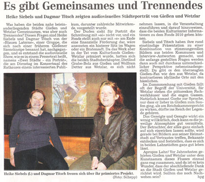 Gieener Allgemeine vom 15.04.2010