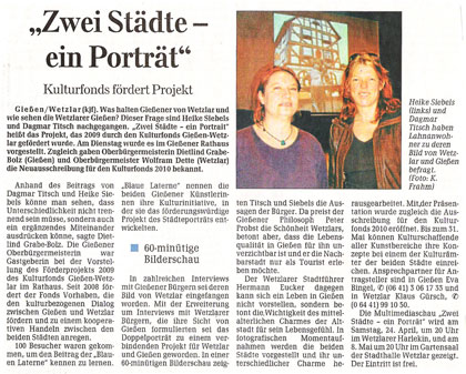 Wetzlarer Neue Zeitung vom 15.04.2010 